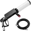 Hocomay Macchina portatile per fumo, CO2, pistola per fumo con 4 LED RGB e tubo da 3 m, portata 6-8 m, ideale per DJ bar, feste, concerti, matrimoni, Halloween e Natale, attrezzatura per spettacoli ed eventi