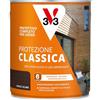 V33 Protettivo Completo per Legno a Solvente Protezione Classica Noce Scuro 2,5L