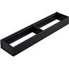 Blum AMBIA-LINE - Cornice per cassetti da cucina, larghezza 100 mm, lunghezza 472 mm, altezza 50 mm, con divisore, nero carbonio opaco, 1 pezzo, organizer da cucina