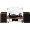Lenco - Mini Hifi Mc-160-wood/metal