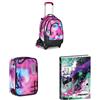 Seven Bundle Zaino Trolley Scuola Elementare Bambina + Astuccio+ Diario