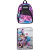 Seven Bundle di Seven Zaino Scuola Media Ragazza, Scuola Elementare, Dual Detach Sprint Pain Girl + Seven Diario Datato Scuola 12 Mesi