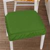 PETTI Artigiani Italiani Cuscini per Sedie con Elastico in Tinta Unita, Coprisedia 40x40 cm, Set da 6 Pezzi, Lavabili, 100% Poliestere, Verde