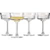 Pasabahce Flûte Pasabahce Elysia - 260 cc, Set di 4, Flûte per Feste Nuziali da Brindare, Bicchieri Cristallini Trasparenti per Champagne, Bicchiere da Cocktail per Serate di Festa