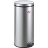 WESCO Gastro 127 - Pattumiera a pedale in acciaio verniciato a polvere, inserto in metallo con volume di 22 litri, pedana in plastica