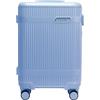 WITTCHEN Trolley cabina in policarbonato Gloss Line | valigia rigida lucida con 4 ruote | Blu