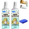 Generic 100ml Potente Rimuovi-Ingiallimento, Detergente Anti-Ossidazione, Smacchiatore per Macchie Ostinate, Smacchiatore Rinnovatore per Plastica e Superfici, per Elettrodomestici, Pareti e Pavimenti