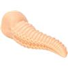 SAHOOSAFETY Dildo anale con tentacolo - Dildo in silicone da 35,5 cm con ventosa potente - Plug anale espansore - Giocattoli sessuali for donne(Flesh)