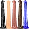 SAHOOSAFETY Dildo a forma di cavallo fantasy extra large da 44 cm, enorme e spesso, dildo animale, dildo anale con ventosa, grande pene, giocattoli for uomini e donne(Blue)
