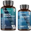 WeightWorld Magnesio Completo e Creatina Monoidrata Bundle,180 Capsule + 270 Compresse, Magnesium Complex 490mg per Dose, con Bisglicinato e Citrato, Creatina Monoidrato, 3000mg per Dose, Pre e Post Workout