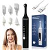 Peelanmall Kit sbiancante dentale, rimuovi tartaro con 5 testine, lucidatore dentale con 5 modalità per pulizia dei denti e sbiancamento dei denti, per lucidare dopo la pulizia dei denti (nero)