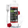 BiOHY Detergente per tubi (Bottiglia da 1l) + Distributore | Liquido, altamente concentrato per lo scarico | Inodore | Per tutti gli intasamenti (Rohrreiniger)