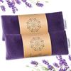 Hihealer Maschera ponderata per dormire, yoga, meditazione, cuscino per occhi alla lavanda, riscaldata per mal di testa, sinusite, sollievo per occhi secchi, maschera termica umida, regalo per donne (viola e
