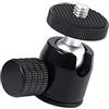 Wiffe Testa a sfera 1/4 Vite Supporto per telefono Supporto per telefono Regolabile in altezza Base antiscivolo per Vlogging Live Streaming Rilascio Morsetto telefonico
