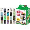 PHOTO4LESS Fujifilm INSTAX mini pellicola istantanea (20 foto) + 20 sticker cornici per Fuji Instax stampe, Graduation