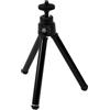 Minflora Mini treppiede portatile con gambe regolabili e testa a sfera per proiettore per fotocamera del telefono cellulare, struttura in alluminio con finitura nera per fotografia e registrazione video (nero)