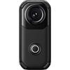 Elchuiaby Action Camera sportiva 4K, stabilizzata con giroscopio, design impermeabile IP68, obiettivo grandangolare, telecomando WiFi per viaggi avventurosi (nero 01)