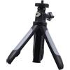 Uonlytech treppiede fotografico di estensione palmare selfie con luce tripod treppiedi cavalletto macchina fotografica mini treppiede asta di prolunga in acciaio inox PC Black