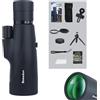 Melon Decor Telescopio monoculare zoom 10-30x50 - Binocolo HD per adulti con prisma BAK4 e lente FMC, impermeabile IP56, supporto per cellulare e treppiede, per bird watching, viaggi, caccia, escursionismo