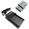 Dot.Foto LB-060 Premium 1250mAh Batteria (x2) & Caricabatterie USB Compatto per Pentax XG-1