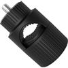 Kaeltsyn Adattatore per filettatura da 1/4 di pollice per treppiedi per fotocamera e telefono, adatto per asta rotonda da 12 mm a 23 mm, morsetto per tubo circolare nero o bianco