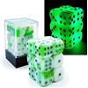 BESCON DICE Bescon Two Tone Glowing Dice D6 16mm 12pcs Set Luminous Jade, 16mm Six Sided Die (12) Block of Glowing Dice