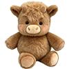 Generico Pupazzo Che Corre - 60cm Adorabile Animale Peluche Mucche Pelosa Per Alleviare Lo Stress, Peluche Che Corre Vitello Che Corre Per Ragazzi E Ragazze, Cuscini In Peluches (Coffee, 60, Centimetri)
