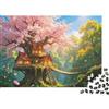 XiaopangXY Tree Elf Houses Puzzles per Anziani 1000Pc Recyclable Paper Dreamy Forest Puzzle per Adulti Gioco di Famiglia Interessante Props Accessorio per Giochi di Festa per Casa 38x26cm/1000pcs