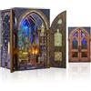 MiniCity Book Nook Kit fai da te, casa delle bambole, casa delle bambole, casa in miniatura, kit da costruire per adulti, puzzle in legno 3D, fermalibri, set creativo per libreria, idea regalo
