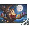 DAFUfbw Owl Storytime 1000 Piece Puzzles Recycled Magical Forest Puzzle for Anziani Puzzle Accessori per il gioco for Family And Friends Birthdays Great Regalo 38x26cm/1000pcs