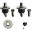 Cpolebev differenziale in Metallo e Set di Ingranaggi per SCY 16101 16102 16103 16201 PRO 1/16 Brushless RC Car Upgrades Accessori