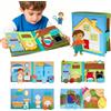 AYSOW 3D feltro Quiet Book Libro Sensoriale Montessori per Bambini 1-6 Anni