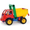 LENA 04150 - Camion ribaltabile attivo, veicolo da cantiere ca. 27 cm, robusto con maniglia e personaggio mobile, veicolo giocattolo per bambini dai 2 anni