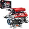 Reobrix Kit di Modellismo Motore V8 Adulti,33015 Modello di Motor per Auto | Modello Funzionante, Pistoni Realistici, Kit Modello Motor V8, Kit di Costruzione, Appassionati Auto F1, 1101 Pezzi