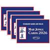 Generic Carte Mahjong ufficiali 2026, guida punteggio con stampa grande, set portatile (blu)
