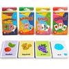DERAYEE Carte Flash Inglese,144 Pezzi Schede Flash | Flashcard di Apprendimento Precoce - Frutta, Animali, Colore, Verdure