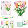 Banaone Kit di Costruzione di Fiori, Set di Giocattoli da Costruzione con Vaso, Pianta fai da te, Bouquet, Idea Regalo per San Valentino, Compleanni, Festa della Mamma