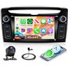 Rimoody 4G+64G Autoradio Android per Lancia Ypsilon 2012-2020, 7 Touchscreen Schermo IPS Carplay Android Auto Senza Fili FM/RDS/EQ GPS Bluetooth Mirror Link WiFi Comandi al Volante Retrocamera