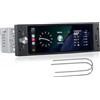 LXKLSZ Singolo DIN Autoradio Linux per Peugeot 206 207 308 3008 Citroën C2 C3 C4 Picasso con CarPlay Wireless e Android Auto, avvio in 2 secondi, comandi fisici tramite manopola, installazione Plug Play