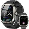 Jugeman Smartwatch Uomo con GPS, 2.06 HD Orologio Smartwatch Uomo Chiamate Bluetooth, Cardiofrequenzimetroi/Sonno/SpO2/Contapass, 100+ Sportive Smart Watch, IP68 Impermeabil Fitness Tracker per iOS Android