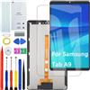 HLYGZX Schermo di ricambio per Samsung Galaxy Tab A9 X110 X115 LCD schermo di ricambio Assembly Kit di riparazione (nero)