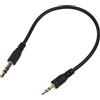 Tmboryuu Cavo da 3,5 mm maschio a 2,5 mm stereo per cuffie cuffie placcato oro cavo spina nero stereo a