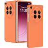 GIOPUEY Cover Compatibile con Oppo Find N6, Materiale PC Rigido Custodia, Comodo e Liscio al Tatto Case，Antiurto, Anti-Impronta - Orange