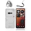 Generic Custodia Protecive per Nothing Phone 3A, custodia trasparente in TPU compatibile con Nothing Phone (3a), massima protezione e delicata sulla pelle, viene fornita con chiusura con cordino e anello per