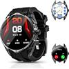 Rogbid M2 smartwatch uomo con GPS e scheda offline, 1,6 HD AMOLED, controllo vocale AI, 5 ATM, impermeabile militare, monitor del sonno, frequenza cardiaca, fitness tracker per Android iOS