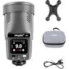JINBEI H1S Flash & LED Video Light 2-in-1 Flash Speedlite, GN28, 0.05 ~ 1.5s Tempo di riciclo HSS/TTL Costruito in Fresnel Lens,HD Color Touch Screen,Compatibile con fotocamere Sony
