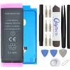 OnlyTech - Batteria di ricambio Premium per iPhone SE 2020 - Capacità 1821 mAh, qualità identica (Chip TI) - Kit 15 Strumenti e adesivo schermo inclusi