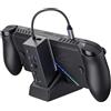JSAUX Docking Station per ROG Xbox Ally X (2025)/ROG Ally X/ROG Ally X/Steam Deck/Legion Go, Dock 6 in 1 con HDMI 4K@120Hz, Ethernet Gigabit, USB-A e USB-C 3.2 Gen 1, ricarica 100W - HB0609 nero