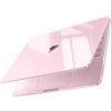 MOSISO Custodia Compatibile con MacBook Neo 13 pollici Cover, Modello A3404 Versione 2026 con Chip A18 Pro, Case Rigida Protettiva Ultra Sottile, dal Design Elegante Raffinato, Rosa Pastello Cristallo