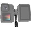 DREAMPICK VIX Supporto Vertical mount Alluminio 90° gradi per due Gopro Hero 12-11-10-9-8-7-6-5-4, per Insta 360, per DJI osmo Action camera accessorio verticale doppio per flash e accessori
